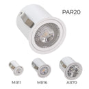 Spot de Embutir Micro borda 8cm P/ LED PAR20 E27 4447 Vettro ST2934-Vettro Lucci-Branco-Starlumen