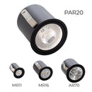 Spot de Embutir Micro borda 8cm P/ LED PAR20 E27 4447 Vettro ST2934-Vettro Lucci-Preto-Starlumen
