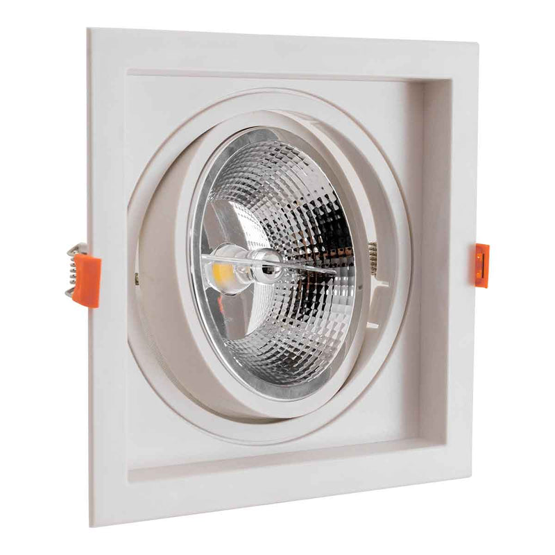 Spot de Embutir Quadrado FLEA 1XGU10 p/ Lâmpada AR111 Nordecor ST3104-Nordecor-Starlumen