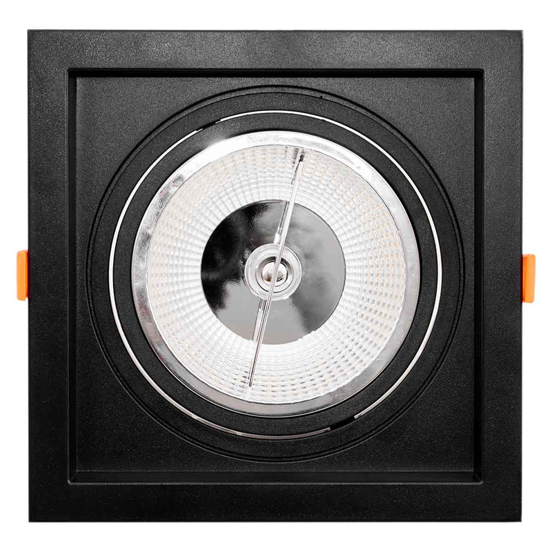 Spot de Embutir Quadrado FLEA 1XGU10 p/ Lâmpada AR111 Nordecor ST3104-Nordecor-Starlumen