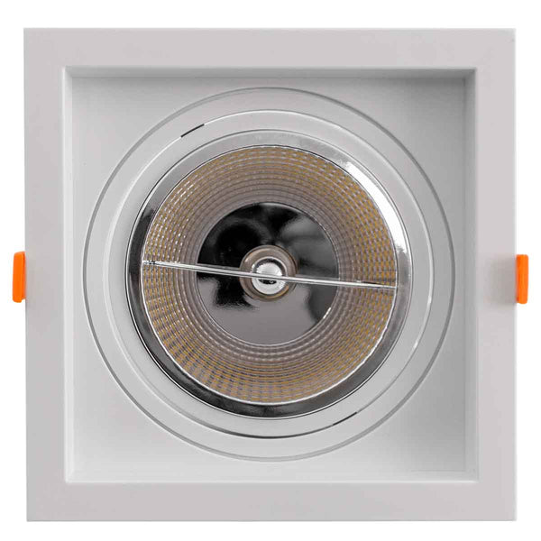 Spot de Embutir Quadrado FLEA 1XGU10 p/ Lâmpada AR111 Nordecor ST3104-Nordecor-Starlumen