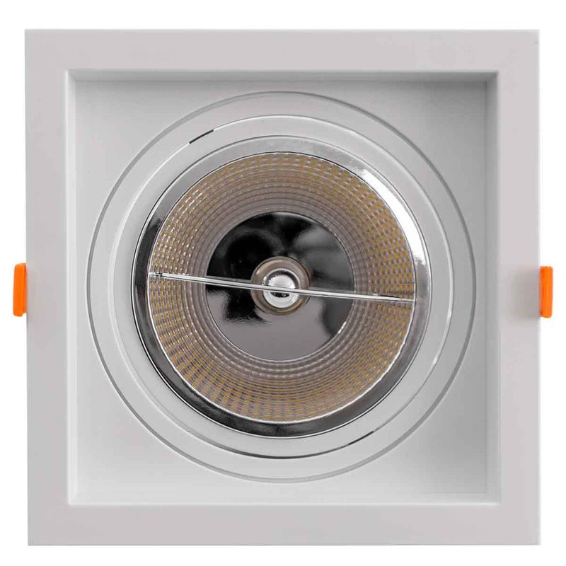 Spot de Embutir Quadrado FLEA 1XGU10 p/ Lâmpada AR111 Nordecor ST3104-Nordecor-Starlumen