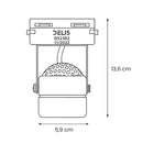 Spot de Trilho Quadrado Preto Foco Direcionável p/ LED MR16 DS2362 Delis ST3240-Delis-Starlumen