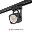 Spot de Trilho Quadrado Preto Foco Direcionável p/ LED MR16 DS2362 Delis ST3240-Delis-Starlumen