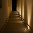 Spot Balizador LED p/ Solo Senf 10W Luz Quente Externo 24° IRC90 Nordecor 6849 ST3248 - ambientada corredor externo luz quente 