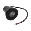 Spot Balizador LED p/ Solo Senf 10W Luz Quente Externo 24° IRC90 Nordecor 6849 ST3248 - detalhe frente e cabo