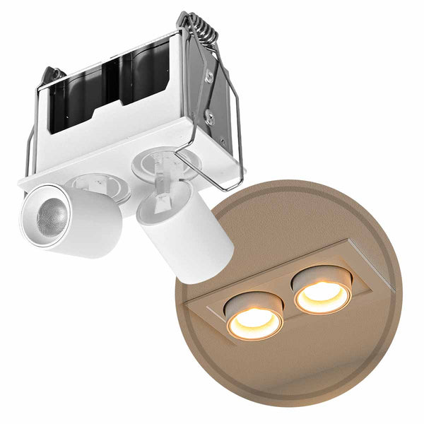 Spot LED Embutir Direcionável Kawi 4W 3000k Nordecor ST3225