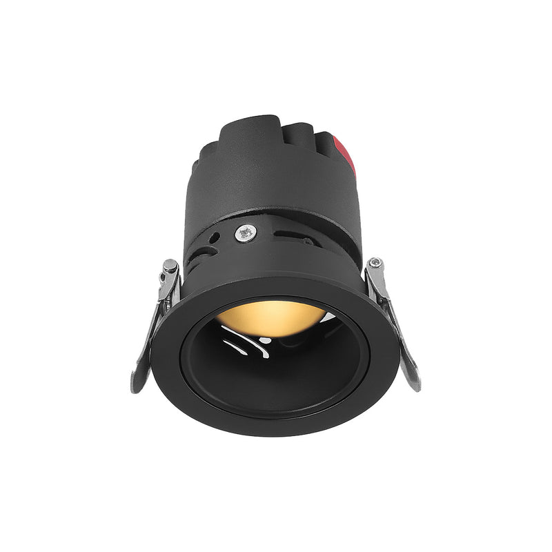 Spot LED Embutir Zagle 10W 2700K Luz Quente 24° IRC97 Preto Nordecor 6445 ST3262 spot brando quente
