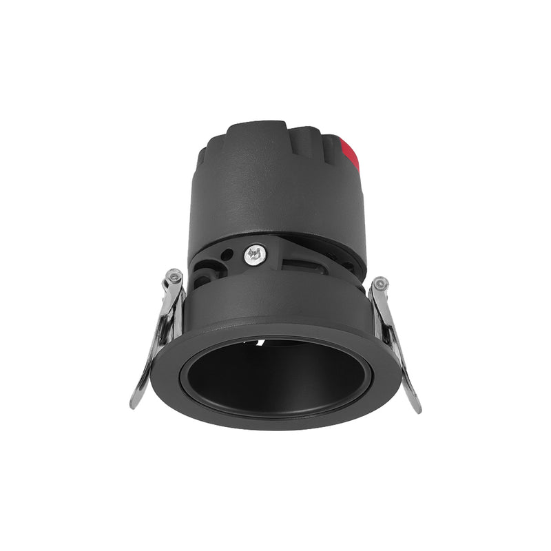Spot LED Embutir Zagle 10W 2700K Luz Quente 24° IRC97 Preto Nordecor 6445 ST3262 detalhe spot nicho