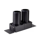 Spot LED Retrátil Embutir Aiva Duo NoFrame 2x7W 2700K IRC97 Nordecor ST3056-Preto-Nordecor-Starlumen