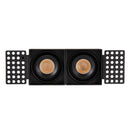 Spot LED Retrátil Embutir Aiva Duo NoFrame 2x7W 2700K IRC97 Nordecor ST3056-Preto-Nordecor-Starlumen