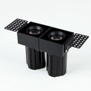 Spot LED Retrátil Embutir Aiva Duo NoFrame 2x7W 2700K IRC97 Nordecor ST3056-Preto-Nordecor-Starlumen