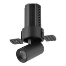 Spot LED Retrátil Embutir Aiva NoFrame 7W 2700K IRC97 Nordecor ST3056-Preto-Nordecor-Starlumen