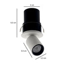 Spot LED Retrátil Embutir Nordecor Mali 5W 3000K IRC90 ST3271