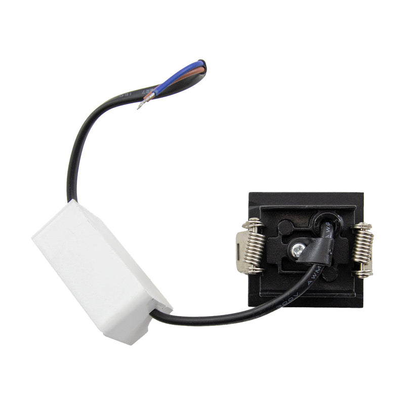 Spot LED de Embutir Calli 1 Foco 2W 3000k Preto Bella Iluminação ST3221  detalhe drive