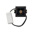 Spot LED de Embutir Calli 1 Foco 2W 3000k Preto Bella Iluminação ST3221 detalhe frente e drive