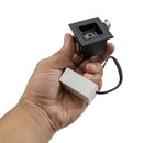 Spot LED de Embutir Calli 1 Foco 2W 3000k Preto Bella Iluminação ST3221  detalhe tamanho real 