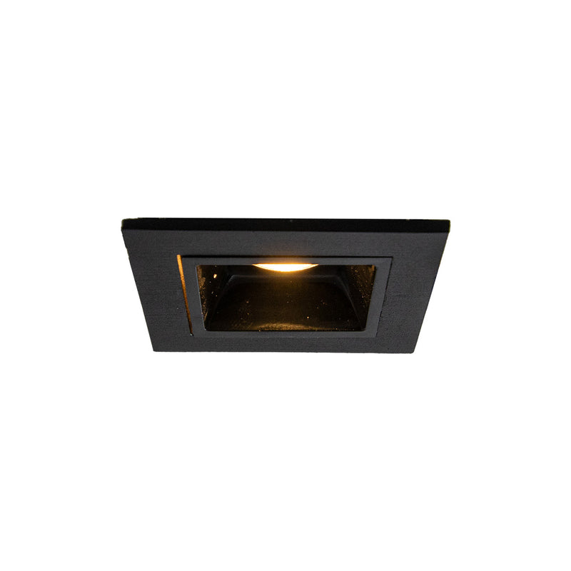 Spot LED de Embutir Calli 1 Foco 2W 3000k Preto Bella Iluminação ST3221 detalhe spot borda lateral 