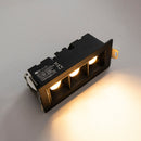 Spot LED de Embutir Calli 3 Focos 6W 3000k Preto Bella Iluminação ST3221 Detalhe Foco