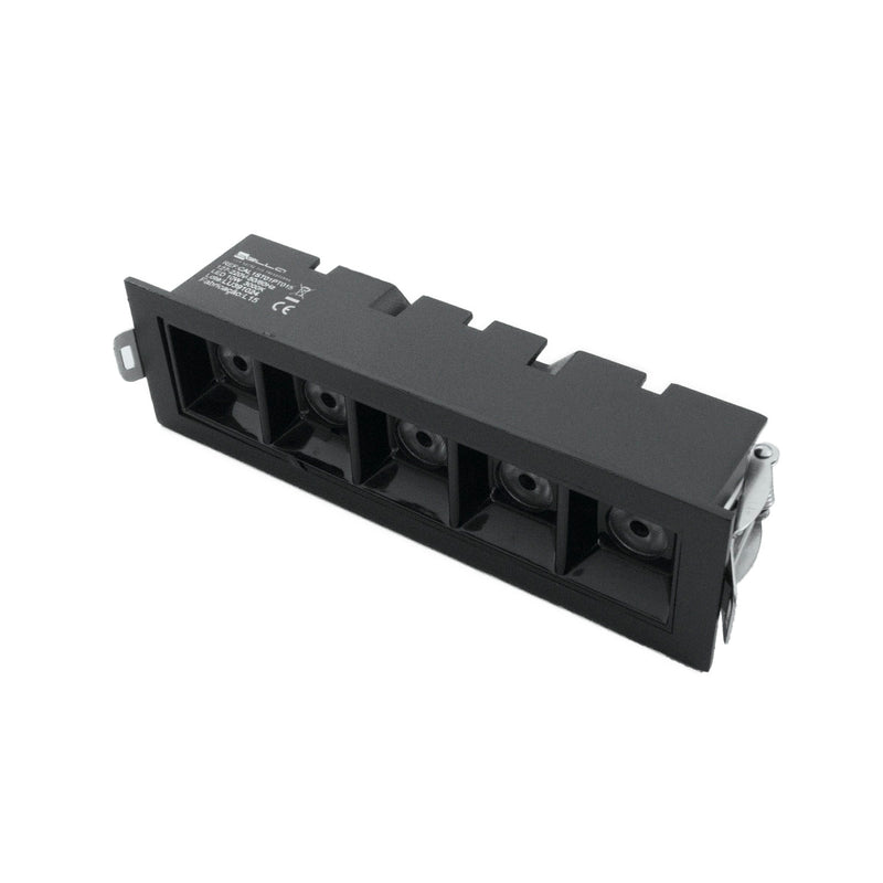 Spot LED de Embutir Calli 5 Focos 10W 3000k Preto Bella Iluminação ST3221 