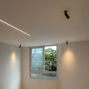 Spot LED de Embutir Nordecor BLET 5W 3000K Preto 24° Direcionável Alumínio ST3132 ambientada