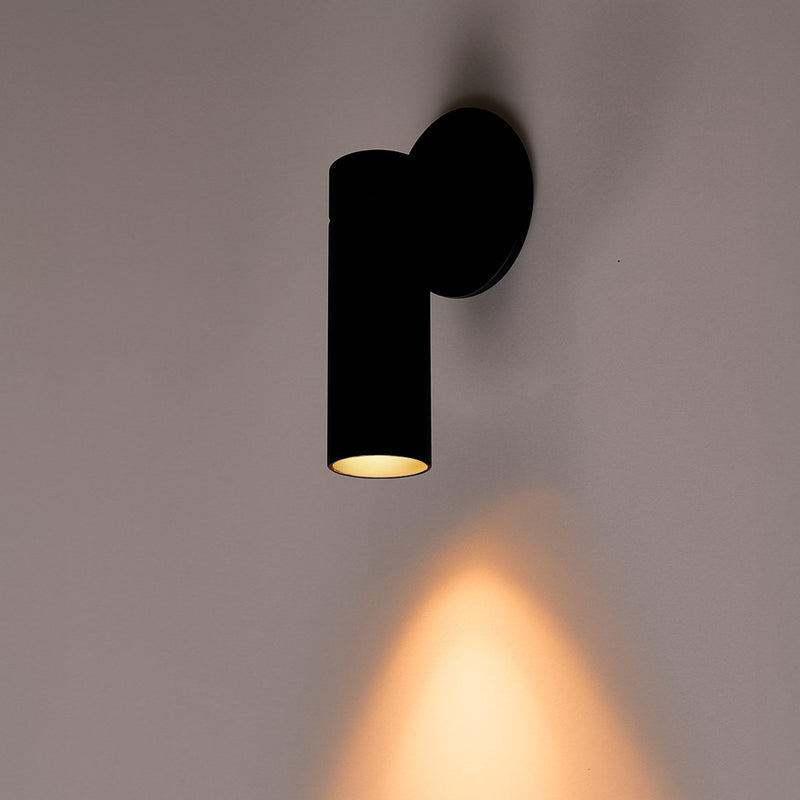 Spot LED de Embutir Nordecor BLET 5W 3000K Preto 24° Direcionável Alumínio ST3132 detalha facho 24 graus