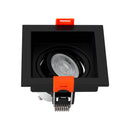 Spot Luminária de Teto Quadrado Embutir Loyo p/ LED MR11 Nordecor ST3235-Nordecor-Preto-Starlumen