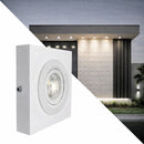 Spot Luminária Slim Sobrepor Teto Beiral Alumínio LED 7W Luz Neutra Externo ST3250