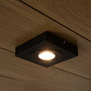 Spot Luminária Slim Sobrepor Teto Beiral Alumínio LED 7W Luz Quente Externo ST3250-Starlumen-Preto-Starlumen