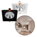 Spot Luminária de Teto Quadrado Embutir Loyo p/ LED AR70 Nordecor ST3235-Nordecor-Branco-Starlumen