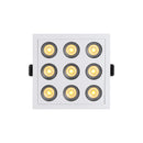 Spot Luminaria de Embutir Teto Powerus 18W Luz Quente IRC90 24° Nordecor 6381 ST2988 frente