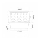 Spot Luminaria de Embutir Teto Powerus 18W Luz Quente IRC90 24° Nordecor 6381 ST2988 medidas 
