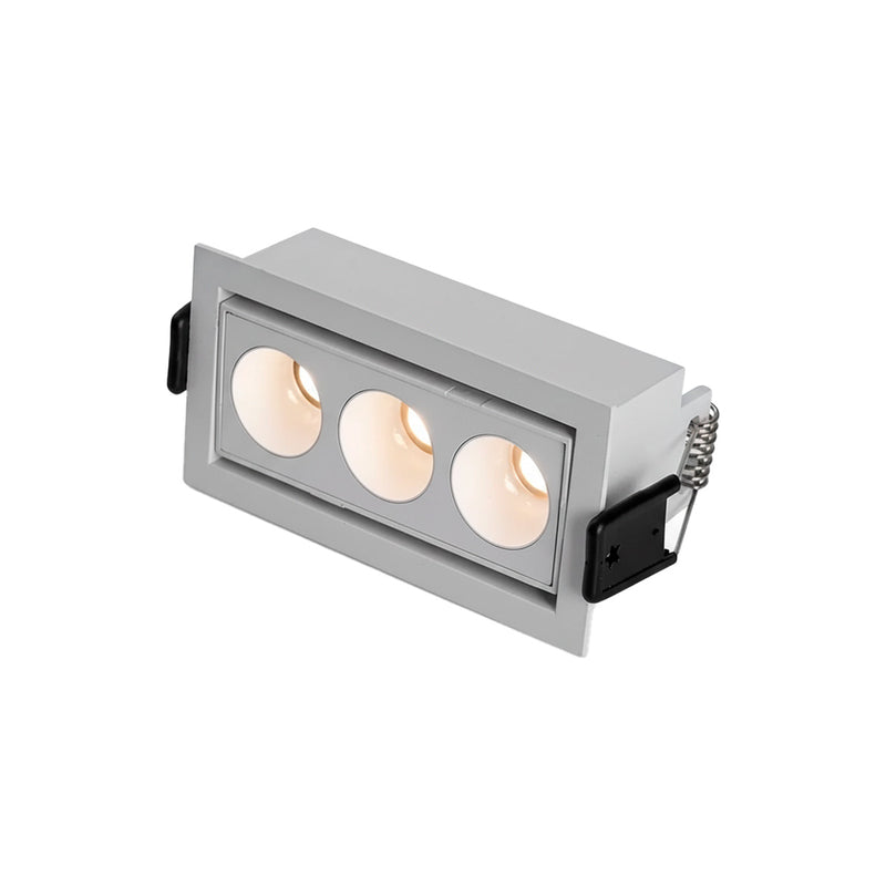 Spot Triplo Embutir Direcionável LED 6W 35° 4000K IRC90 Nordecor 6790 ST3266 