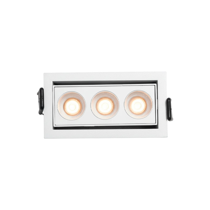 Spot Triplo Embutir Direcionável LED 6W 35° 4000K IRC90 Nordecor 6790 ST3266