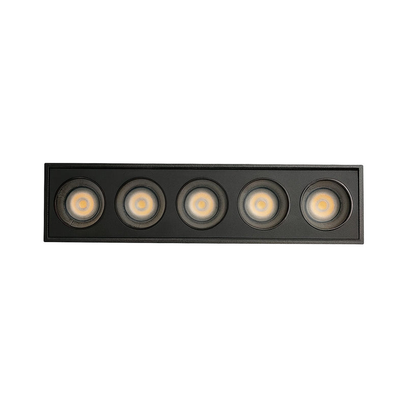 Spot de Sobrepor Powerus 10W 3000K 38° Antiofuscante IRC90 6390 Nordecor ST3264-Preto detalhe frente