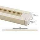 Trilho 1 Metro Eletrificado Sobrepor em ABS Branco P/ Spot DS2607 Delis ST492-Delis-Starlumen