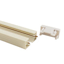 Trilho 1 Metro Eletrificado Sobrepor em ABS Branco P/ Spot DS2607 Delis ST492-Delis-Starlumen