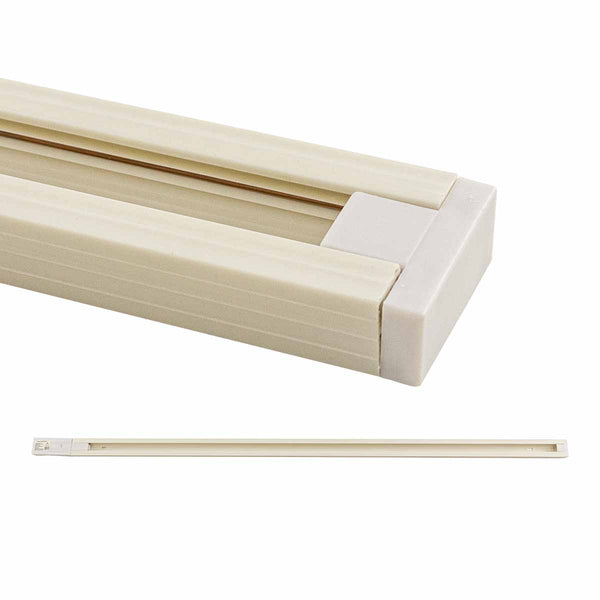 Trilho 1 Metro Eletrificado Sobrepor em ABS Branco P/ Spot DS2607 Delis ST492-Delis-Starlumen
