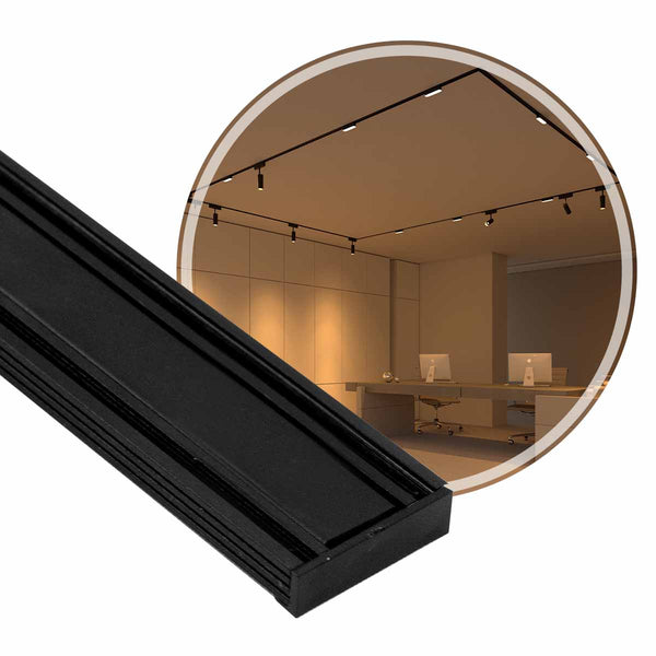 Trilho Eletrificado Magnético Kay Track Sobrepor 1M 6564 Nordecor ST3022