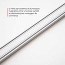 Trilho Eletrificado Magnético Kay Track Sobrepor 2 Metros 6715 Nordecor ST3022-Nordecor-Starlumen