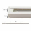 Trilho Sobrepor Eletrificado em Alumínio 1 Metro Opus ST492-Opus-Branco-Starlumen