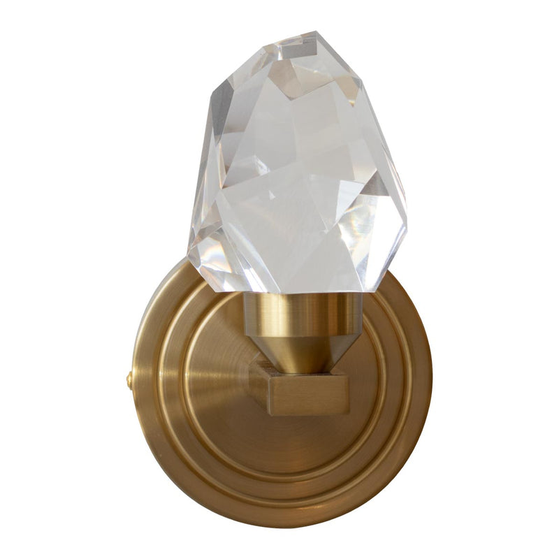 Arandela Cristal 5W Branco Quente Dourada DCB02128 Sindora ST2907
