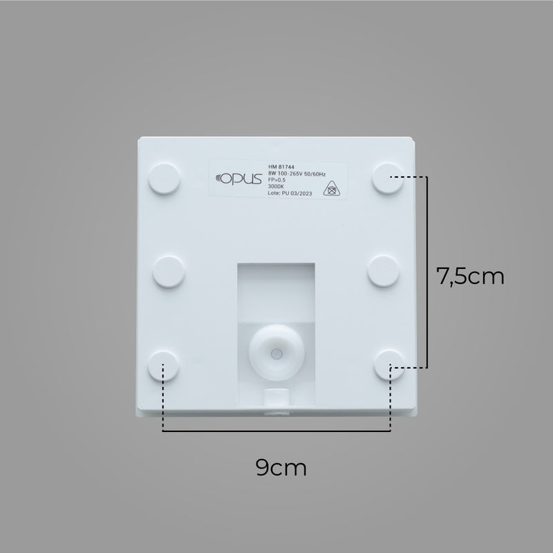 Arandela NEW HOME Branca LED 8W 3000K IP65 HM81744 OPUS ST2916