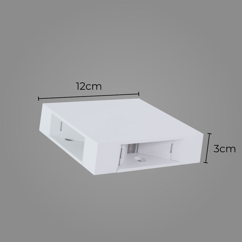 Arandela Trevo 4 Fachos Ajustáveis LED 4W Branco Quente Gaya ST2900