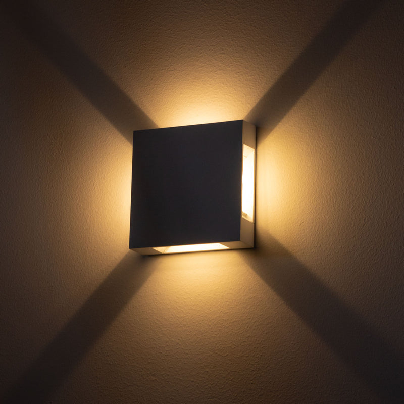 Arandela Trevo 4 Fachos Ajustáveis LED 4W Branco Quente Gaya ST2900
