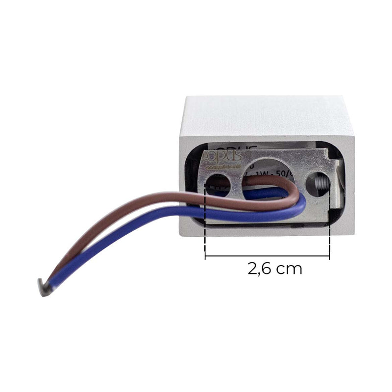 Arandela ARC 2 Fachos 60º Em Alumínio Externa LED 2W 3000K OPUS ST2960