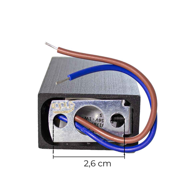 Arandela ARC 2 Fachos 60º Em Alumínio Externa LED 2W 3000K OPUS ST2960