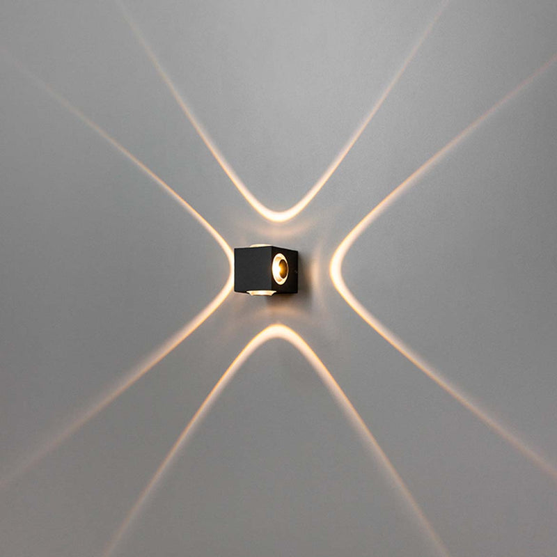 Arandela ARC 4 Fachos 60° Em Alumínio Externa LED 4W 3000K OPUS ST2960