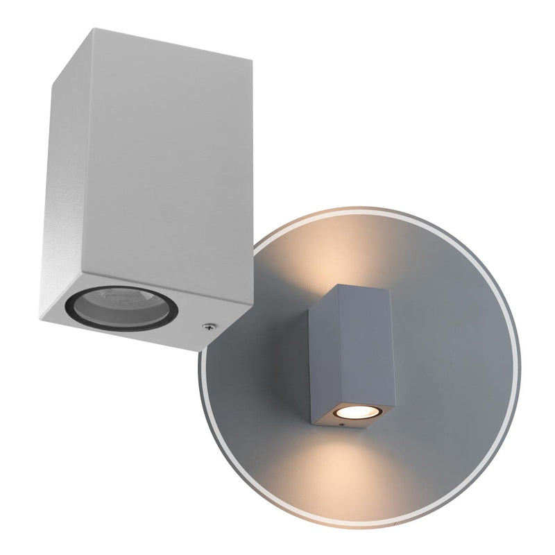 Arandela Dots Square Branco (C)9.5Cm (L)7.2Cm (A)15Cm  2Xgu10 Mr16 - DL162W2 - Bella Iluminação