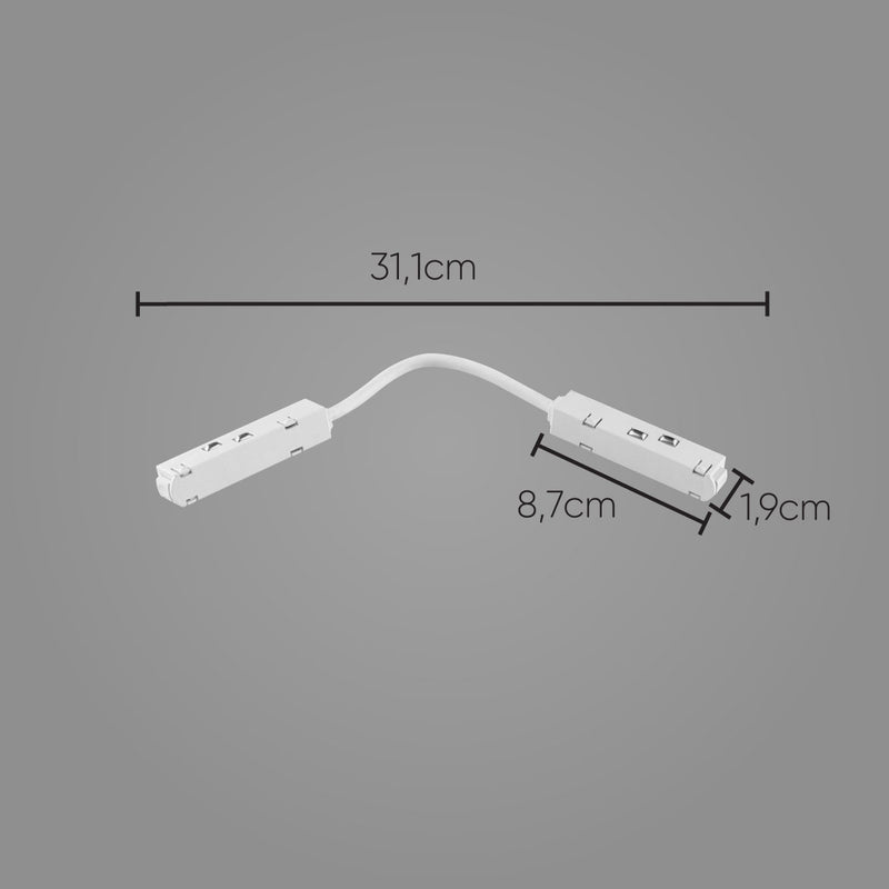 Emenda Conector Energia Magnético K20 Duplo C/ Cabo Delis DS9951 ST2797  ‌